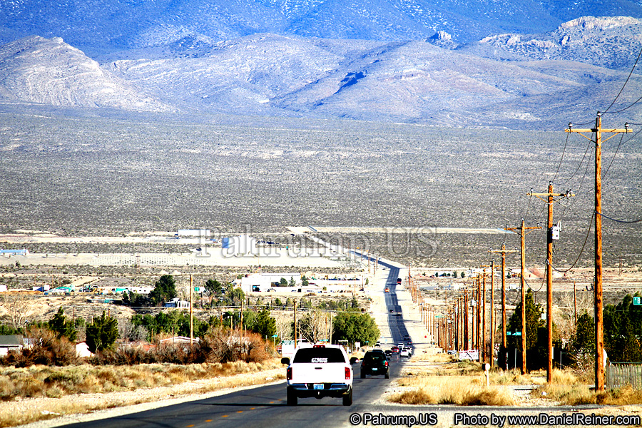 View of Pahrump Valley from Mesquite Road